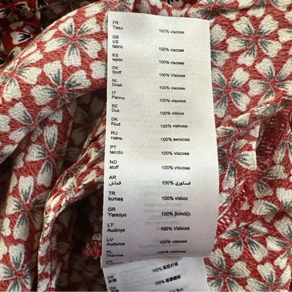 Maje Women’s Size 36 Romper Jumpsuit Floral Ditsy Boho Bohemian Romantic Viscose - Picture 14 of 16